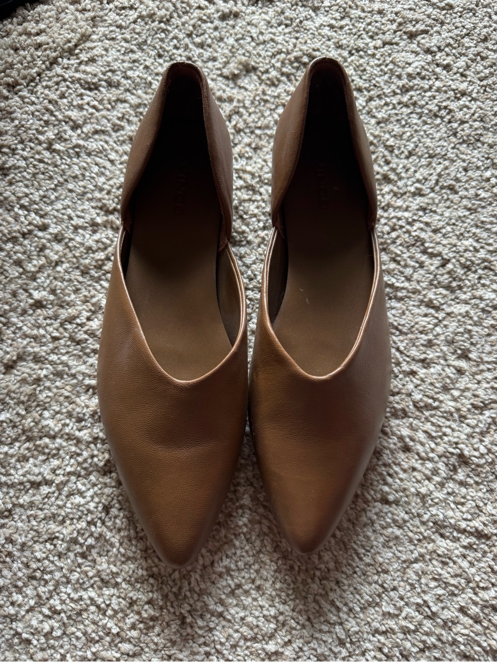 Vince Tan leather flats